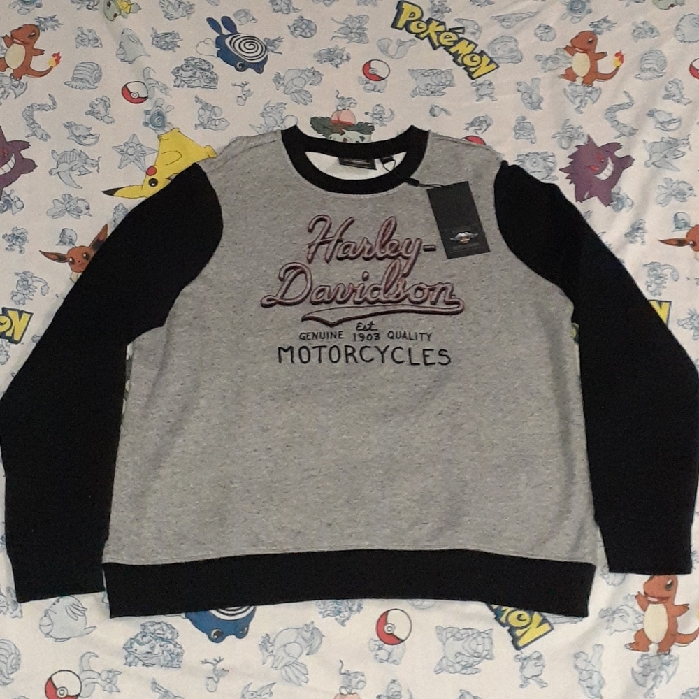 New Harley Davidson Motorcycles Crewneck Sweatshirt Motorcycle Biker